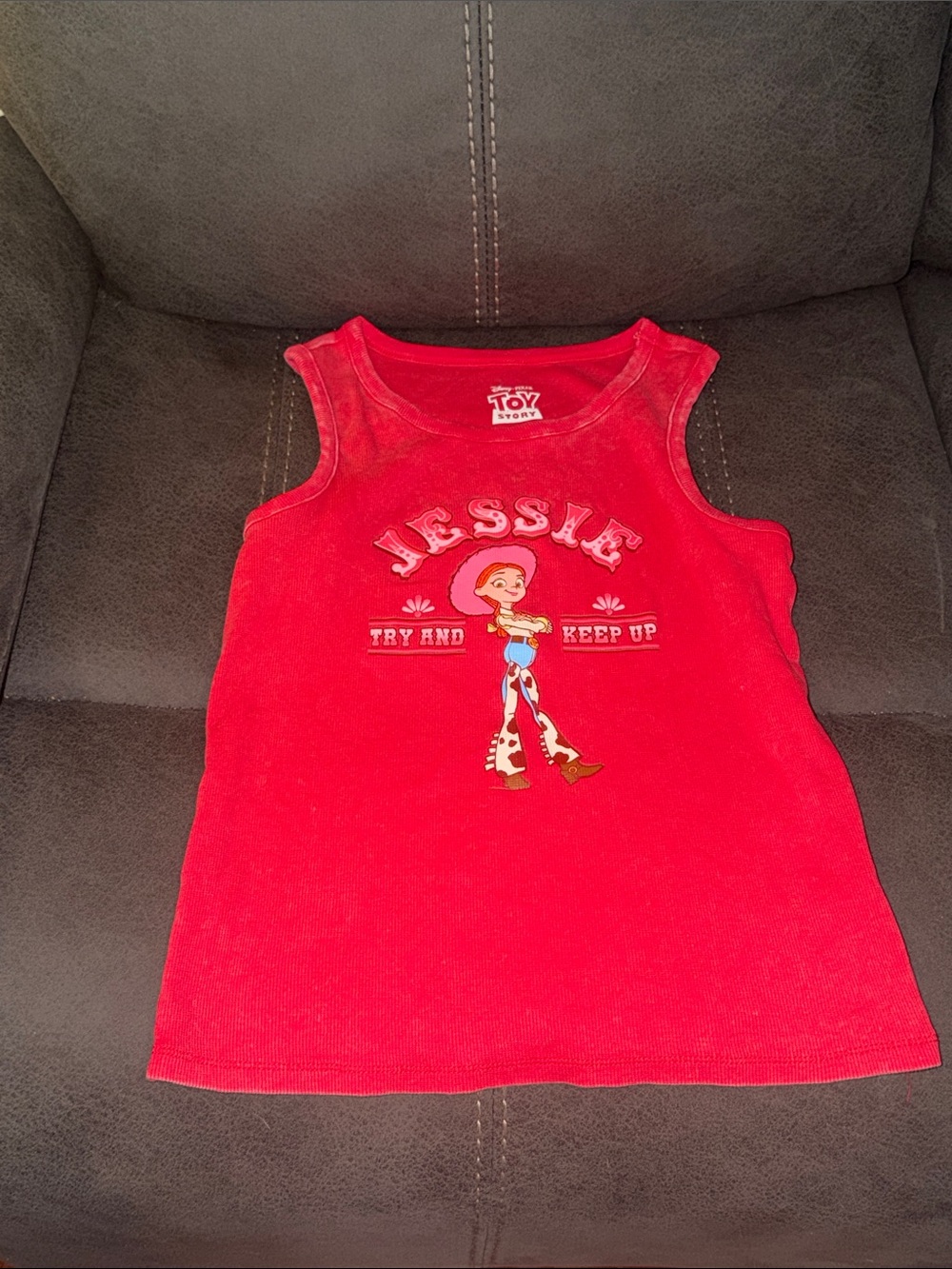 NWOT Disney Pixar Jessie Girls L(10-12) Tank